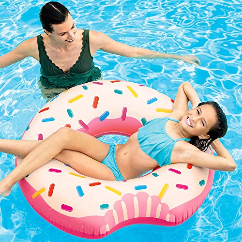 Rueda hinchable Donut de fresa 107 x 99 cm. 56265NP - Intex