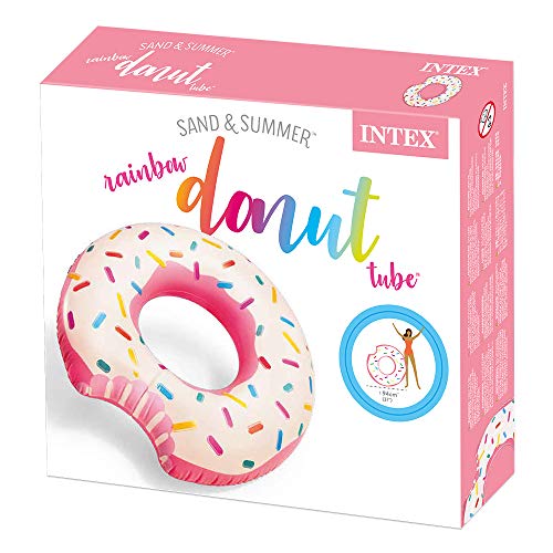 Rueda hinchable Donut de fresa 107 x 99 cm. 56265NP - Intex