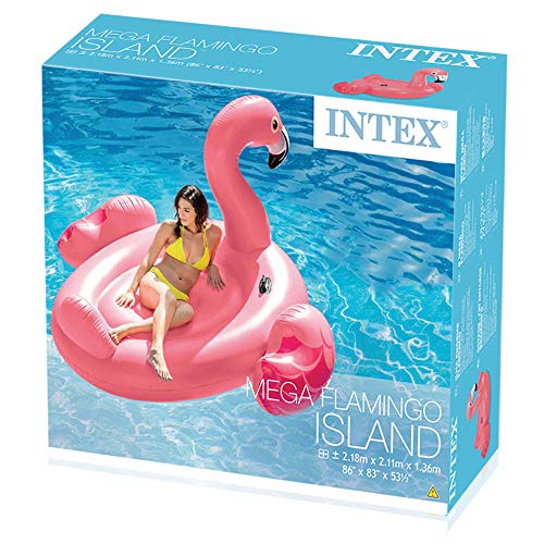 Packaging de Colchoneta gigante Flamenco XL hinchable 218x211x136 cm. 56288EU. Intex