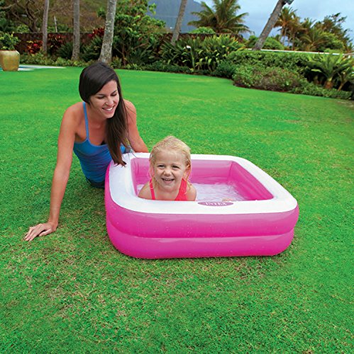 Piscina infantil hinchable cuadrada, colores aleatorios, 86 x 86 x 25 cm, 1 unidad. 57100NP - INTEX