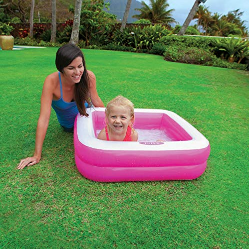 Piscina infantil hinchable cuadrada, colores aleatorios, 86 x 86 x 25 cm, 1 unidad. 57100NP - INTEX
