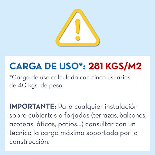 Intex 58431NP - Piscina hinchable de relieve azul 188 x 46 cm, 790 litros-caracteristicas-advertencias-peso