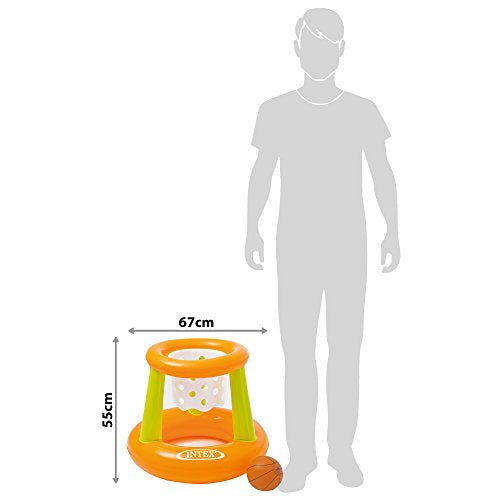 Canasta baloncesto hinchable y flotante para piscina 67 x 55 cm. 58504NP - Intex