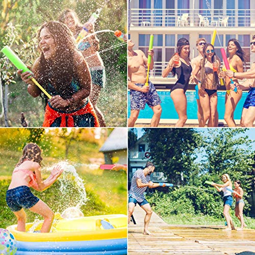 Pistola de Agua de Espuma EVA Infantil para Batalla de Agua en Playa o Piscina (4 piezas - Cuatro Colores) Joylink