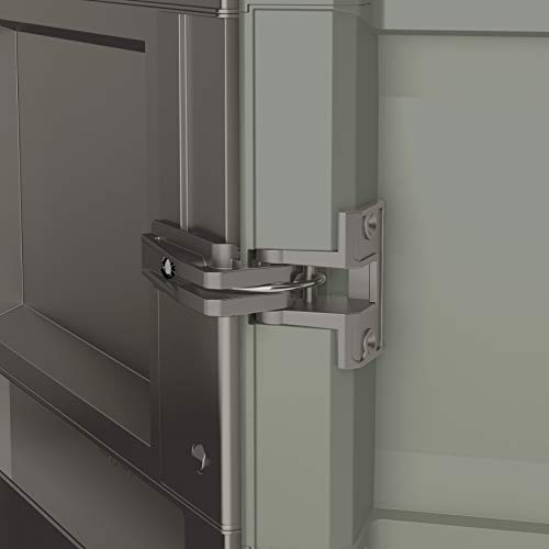 Armario Alto con 3 Baldas Wood Grain, color Beige con Puertas Textura Madera, 182 x 68 x 39 cm. Keter | maxjardin