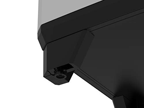 Armario bajo, Negro y Gris Linear Tiradores en Azul, 90 x 68 x 39 cm. Keter | maxjardin