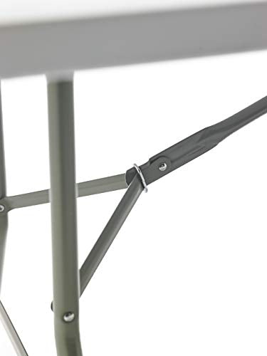 Detalle de herraje de la Mesa Plegable en maleta Multifuncional, Blanco, 240x74x74 cm. Folding 240. KG KitGarden