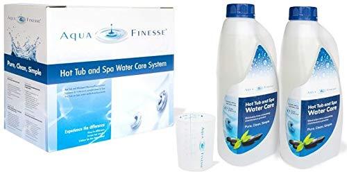 Set de producto y packaging del Kit Productos Mantenimiento Agua SPA AQUAFINESSE-4