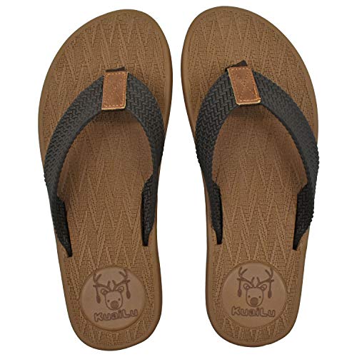 Chanclas para Hombre para Verano en Playa o Piscina muy Comodas de Goma. Vista general. KuaiLu