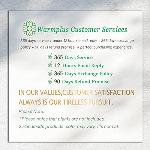 Certificado de satisfacción del Pack de 6 macetas pequeñas de cerámica decorada con estilo marroquí Warmplus