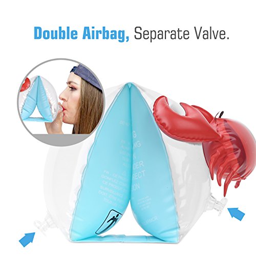 HeySplash Manguitos Acuáticos Flotadores de Brazo para Niños de 3 a 6 años, Cangrejo Azul | maxjardin