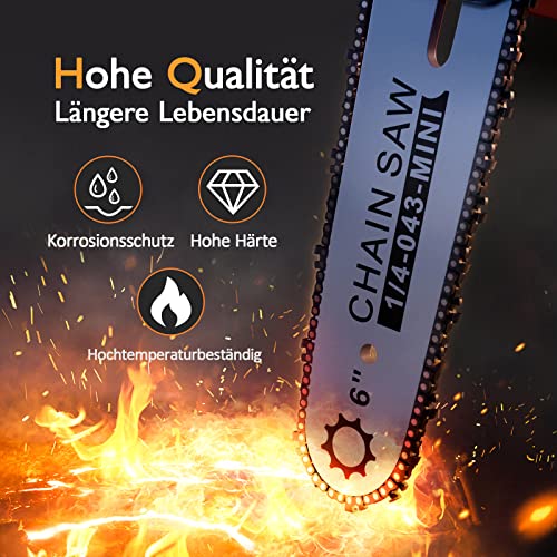 Alta calidad y mayor vida útil y gran dureza, anticorrosión y resistente a altas temperaturas de motosierra manual XIAZIR