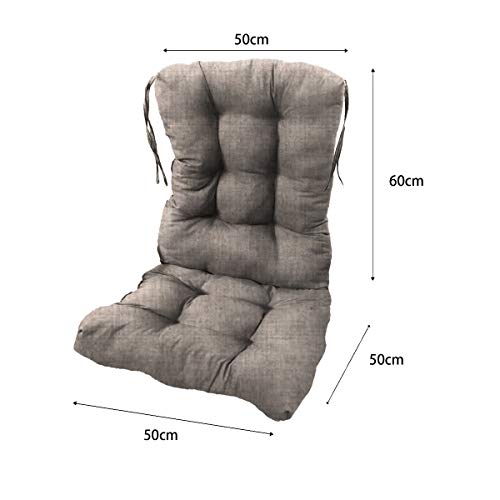 Medidas del Pack 2 Cojines con Respaldo Acolchados para Sillas de Interior y Exterior (Beige). Cisne 2013