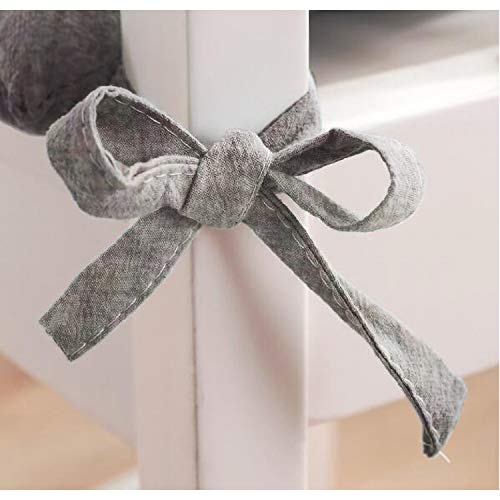 Detalle del atado del Pack 2 Cojines con Respaldo Acolchados para Sillas de Interior y Exterior (Beige). Cisne 2013