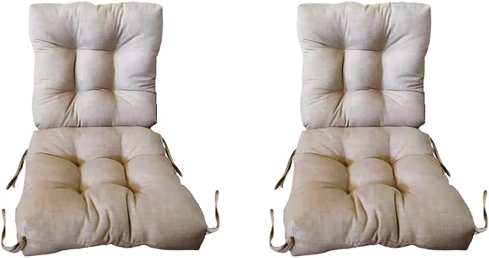 Conjunto del modelo crudo del Pack 2 Cojines con Respaldo Acolchados para Sillas de Interior y Exterior (Beige). Cisne 2013