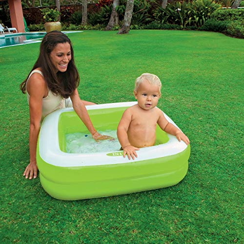 Piscina infantil hinchable cuadrada, colores aleatorios, 86 x 86 x 25 cm, 1 unidad. 57100NP - INTEX