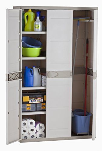 Titanium Armarios, Beige, 105x44x176 cm. (HLKRQ). Plastiken | maxjardin