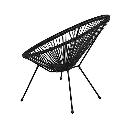 Vista de perfil de las Sillas de relax chill Karibic con Patas Negras Regalos Miguel