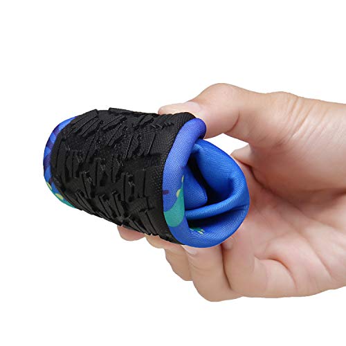 Completamente flexibles los Zapatos de Natación infantil para Piscina, Playa o Parque acuático, Pulpo Azul, 32/33. SAGUARO