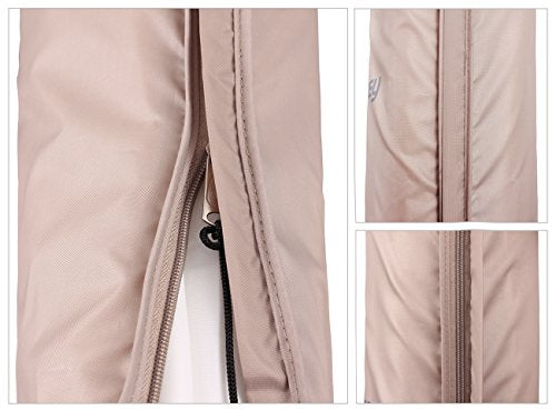 Detalle de cremallera de Funda sombrilla Doble, 100% poliéster, Color marrón, 160×40/60cm. Sekey