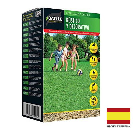 Semillas de Césped - Césped Rústico y Decorativo 500g - Hecho en España por Batlle | maxjardin
