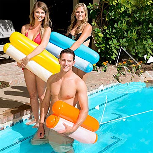 Hamaca Silla Inflable para Piscina o Playa (Naranja)