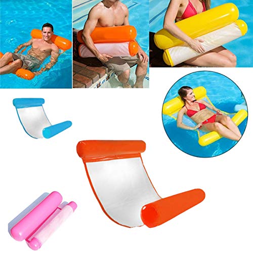 Hamaca inflable de flotación silla para piscina reclinable