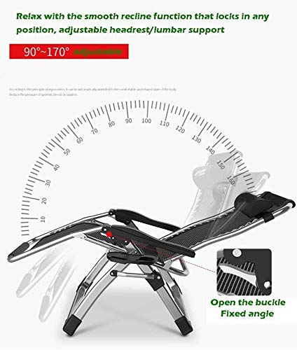 Relax máximo con el Reclinado muy cómodo de la Silla reclinable EXTRA ANCHA y ROBUSTA para descansar al Aire Libre con Gravedad Cero, con portavasos, respaldo Ajustable, con Cojines extraíbles que soporta hasta 200 kg. DQCHAIR