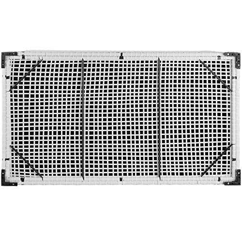 Parte inferior del Baúl de Almacenaje, Impermeable e Inoxidable, Estructura de Aluminio Poliratán, 750 L, 145 x 82,5 x 79,5 cm (Blanco | No. 403277). 800715 Tectakes