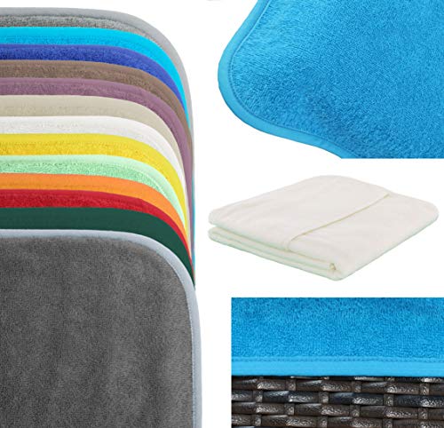 Colores y detalles de la Funda toalla para tumbona de playa y jardin, tejido de rizo 100 % algodon, 75x200cm Brandsseller