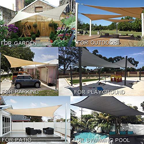 Diversidad de usos para el Toldo Vela 2x3 m, protección UV y HDPE Transpirable, Color Beige. AXT SHADE | maxjardin