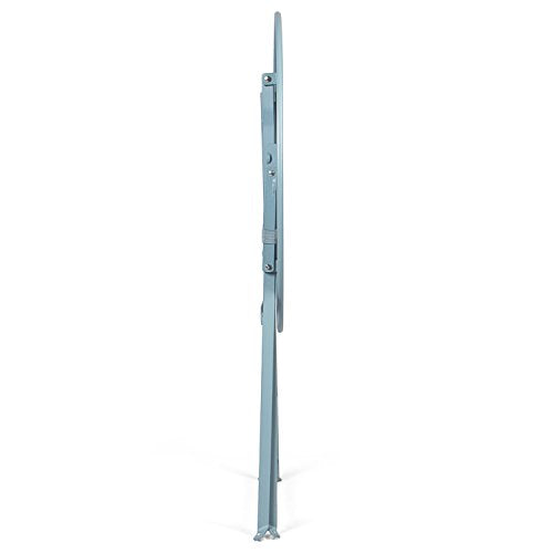 Vista de silla plegada del Juego de Muebles de jardín de 3 Piezas, 2 sillas y 1 mesa redonda de café, Metal, Azul, 49 x 41 x 79 cm. VG-3278 . Vanage