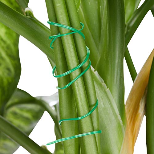 Verde Set de Soportes para Plantas, 110 Piezas, Clips, Alambre con cúter, Tutor para Rosas, Adultos Unisex, 2,00 x 8,00 x 12,30cm. Relaxdays | maxjardin