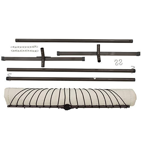 Set despiece de Hamaca con estructura para 2 personas / 200 kg, 190 x 140, cojín extraíble, resistente a la intemperie y a los rayos UV. VITA5