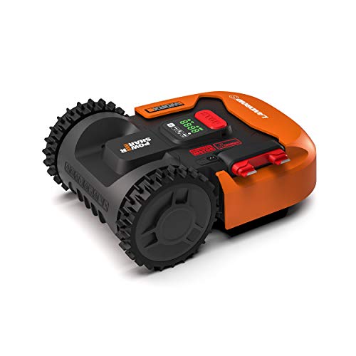 Vista posterior del Robot Cortacésped Worx Landroid s300 wr130e hasta 300 m2. Control desde la APP por Wifi. S 300. WORX