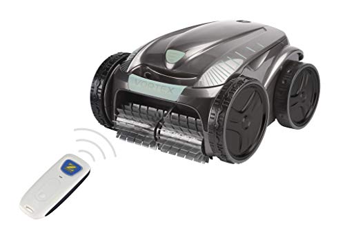 Vista de robot con mando del Limpiafondos Robot Autónomo para Piscina Vortex, Fondo, Paredes, Línea de Agua. AV35050. Zodiac