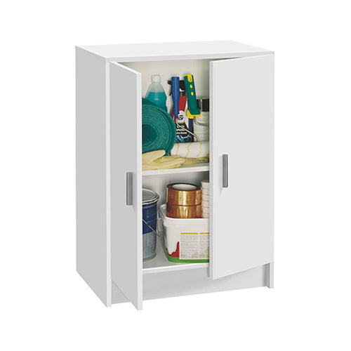 Armario bajo de melamina blanco de habitdesign