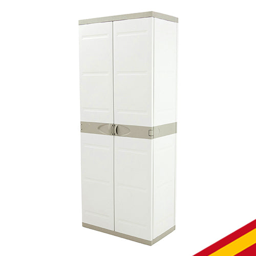 Armario de Resina con 4 estantes plastek 176 x 70 x 44 cm. M282966. Hecho en España por Plastiken | maxjardin