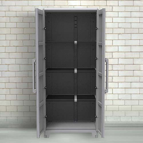 Armario Terry transforming alto sobre fondo de garaje maxjardín