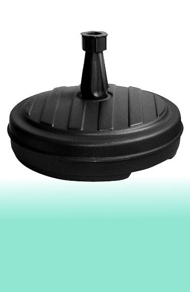 Base para sombrilla rellenable color antracita marca Eda sobre fondo blanco y verde