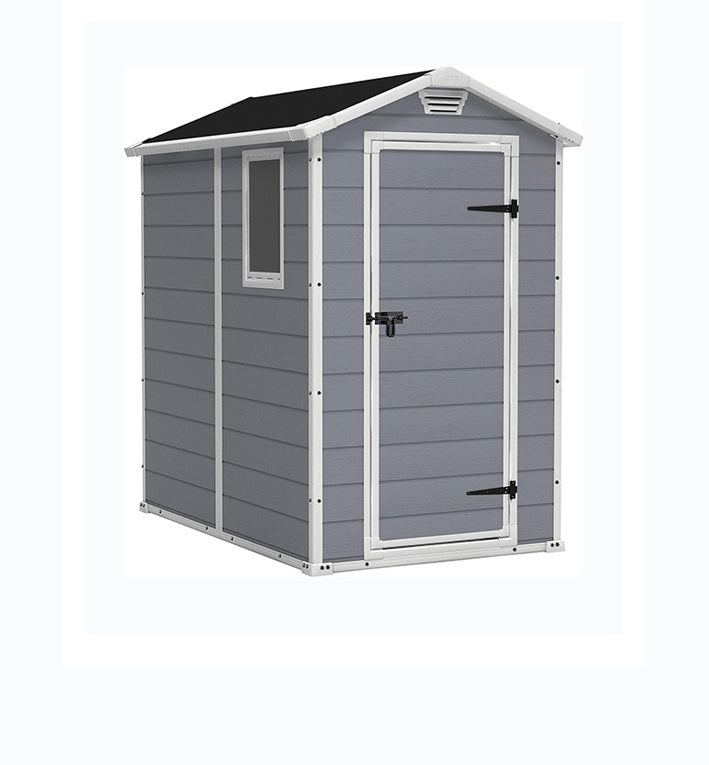 Caseta de herramientas de jardín Keter Manor 4x6 gris