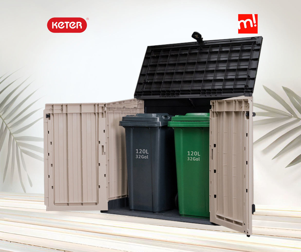 Cobertizo arcón grande Keter Sio Midi de 800 litros