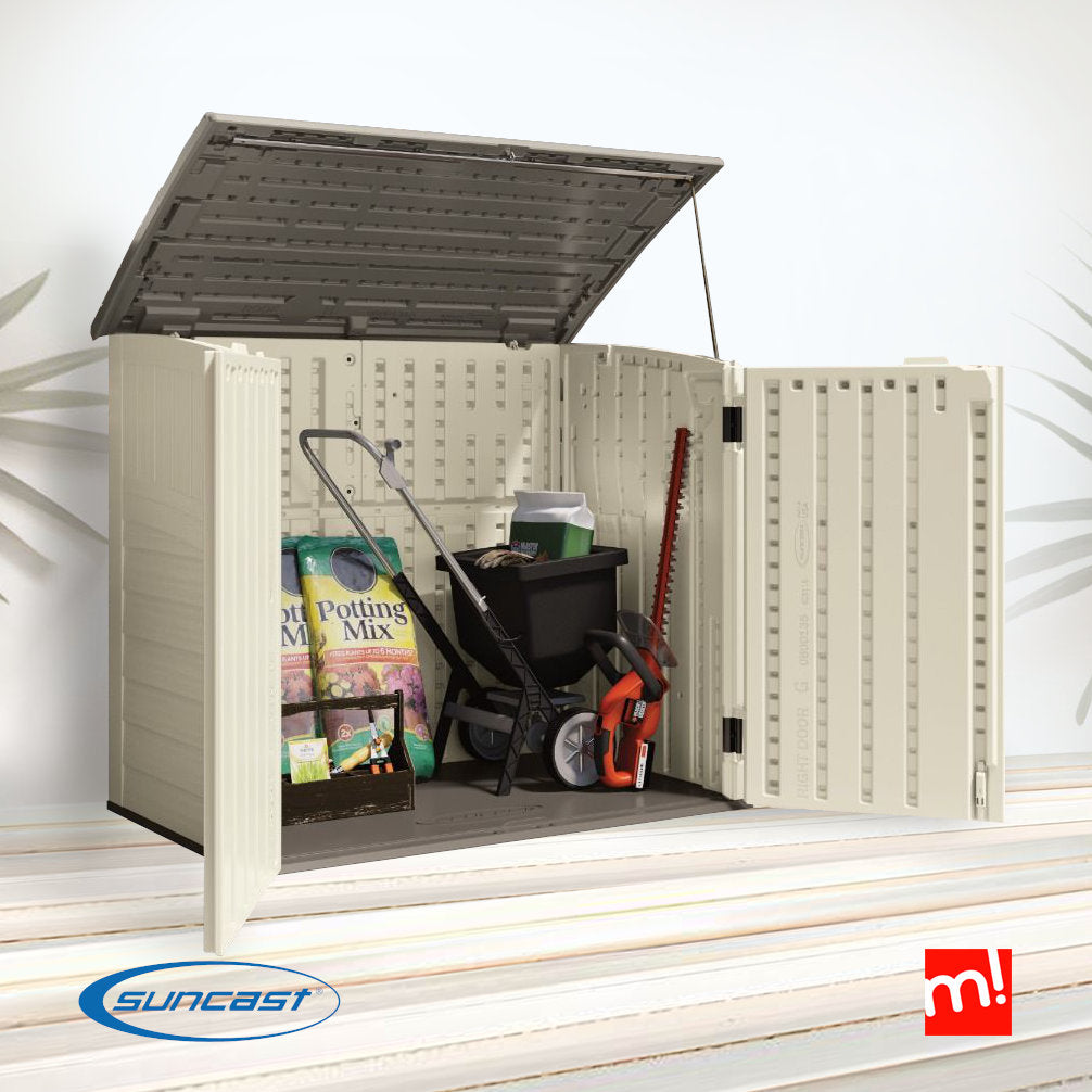 Cobertizo horizontal Suncast de gran capacidad 960 litros