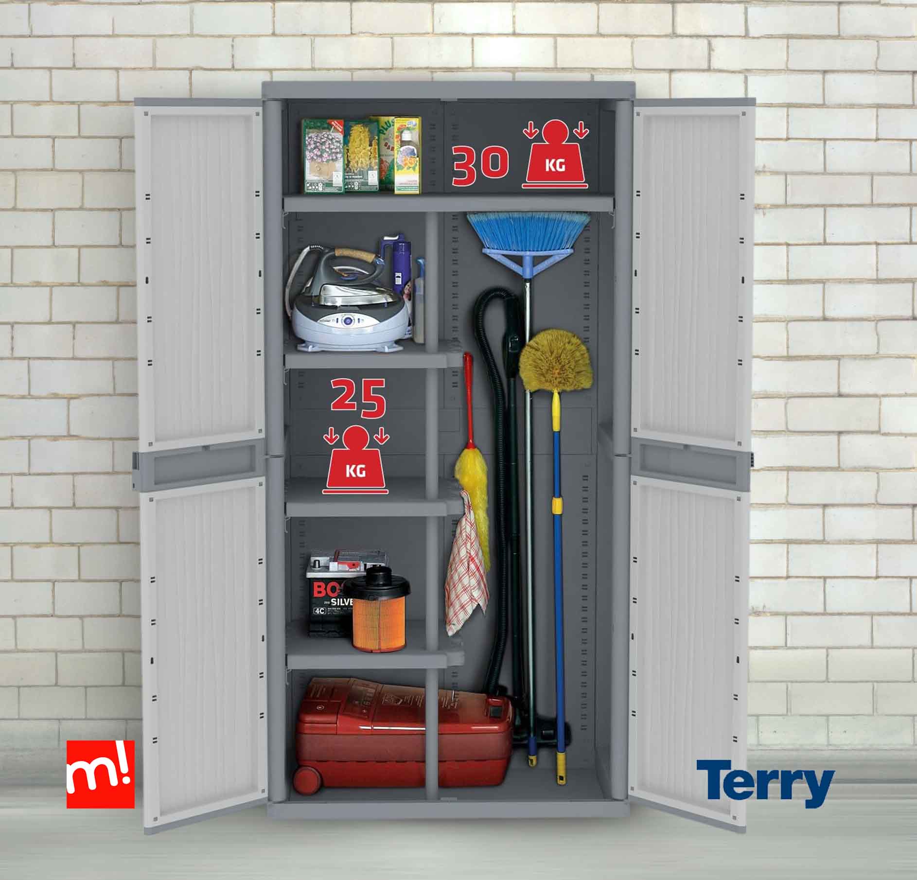 Armario escobero Terry Jumbo | MaxJardín