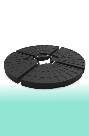 Pesos para sombrilla de HDPE relleno agua 52 litros o arena 100 kg Vounot