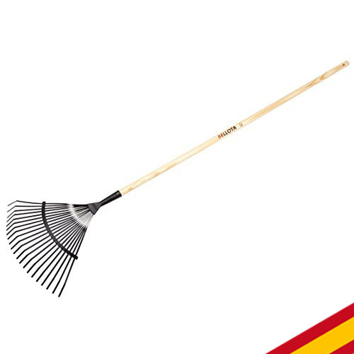 Rastrillo para limpiar tu jardín de ramas y hojas. Púas de acero. 3041 CM. Bellota