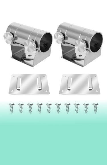 Soporte de pared para sombrilla acero inoxidable 2 piezas para mástil menor de 30 mm Iyowei 