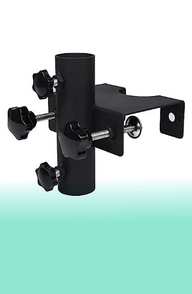 Soporte de baranda de 20 a 63 mm y mástil de sombrilla de 23-38 mm Vanroug sobre fondo blanco y verde