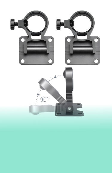 Soporte de pared para sombrilla 2 piezas para mástil de 20 a 26 mm y giro de 90º Klyngtsk