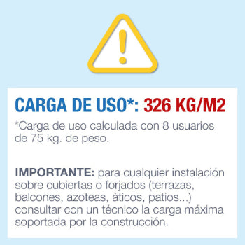 Advertencias sobre el spa hinchable Intex para 8 Personas